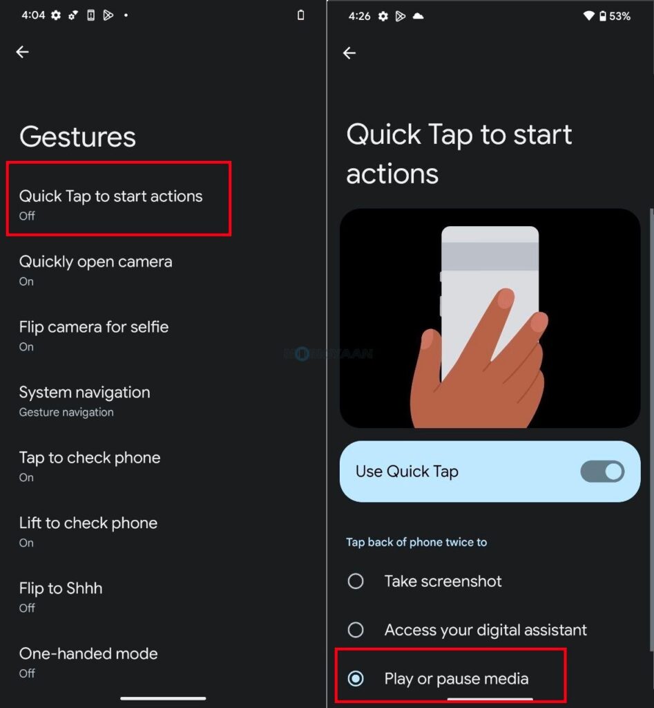 How to Screenshot Using Gestures